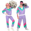 Retro šusťáková souprava 80's fialová
