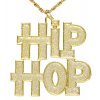 Zlatý řetízek s přívěskem Hip-Hop