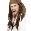 Pirátský šátek s vlasy