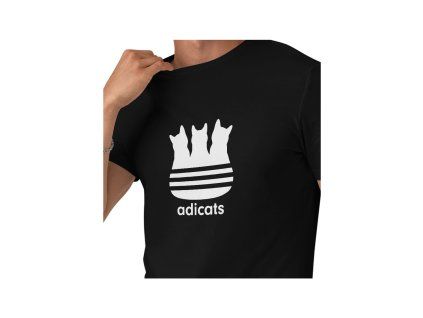 Pánské tričko černé Adicats