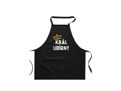 Zástěra černá král udírny