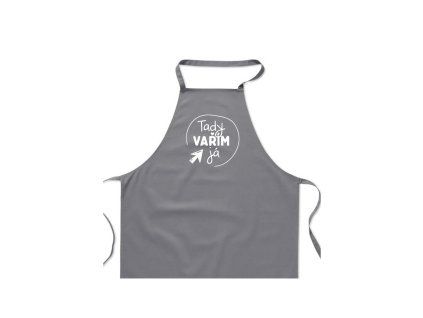 Zástěra šedá Tady vařím já