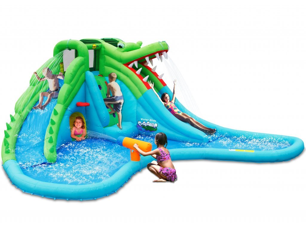 Happy Hop Velký vodní aqua park Krokodýl s velkým bazénem Happy Hop