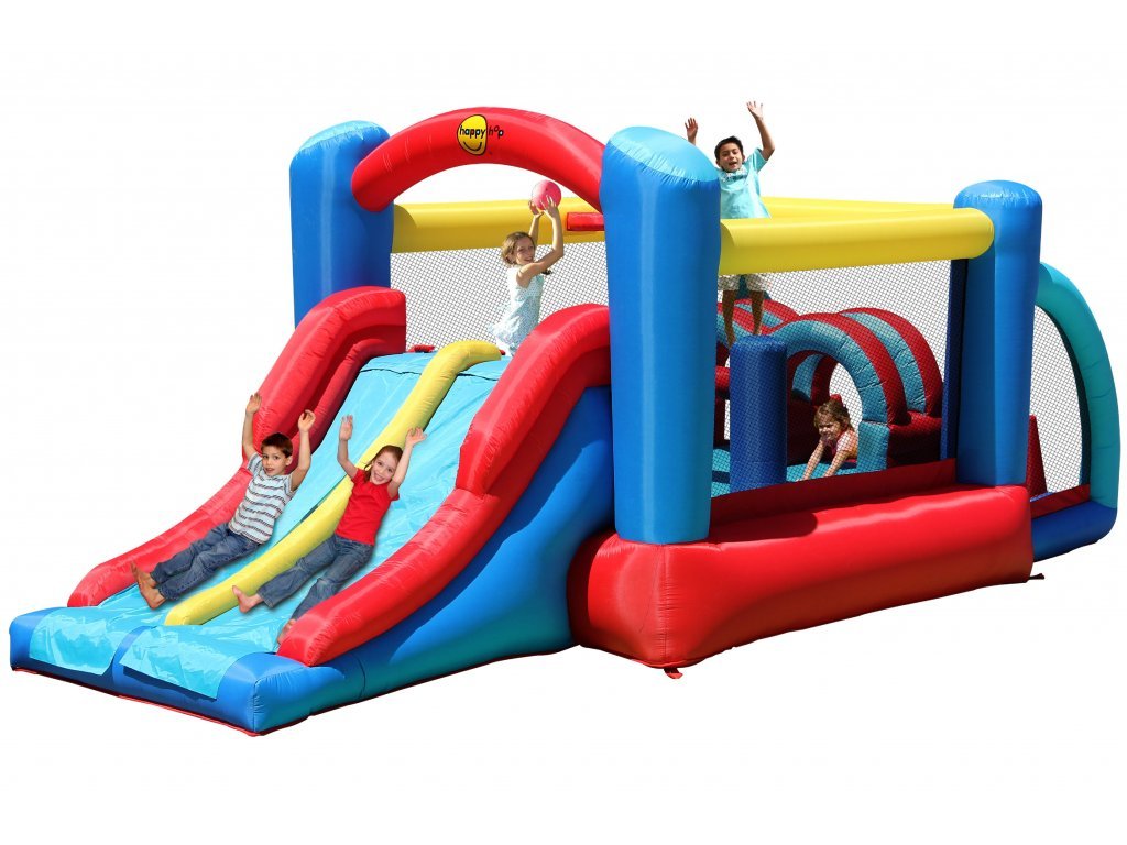 Happy Hop Fun park skákací hrad s překážkami a skluzavkou Happy Hop