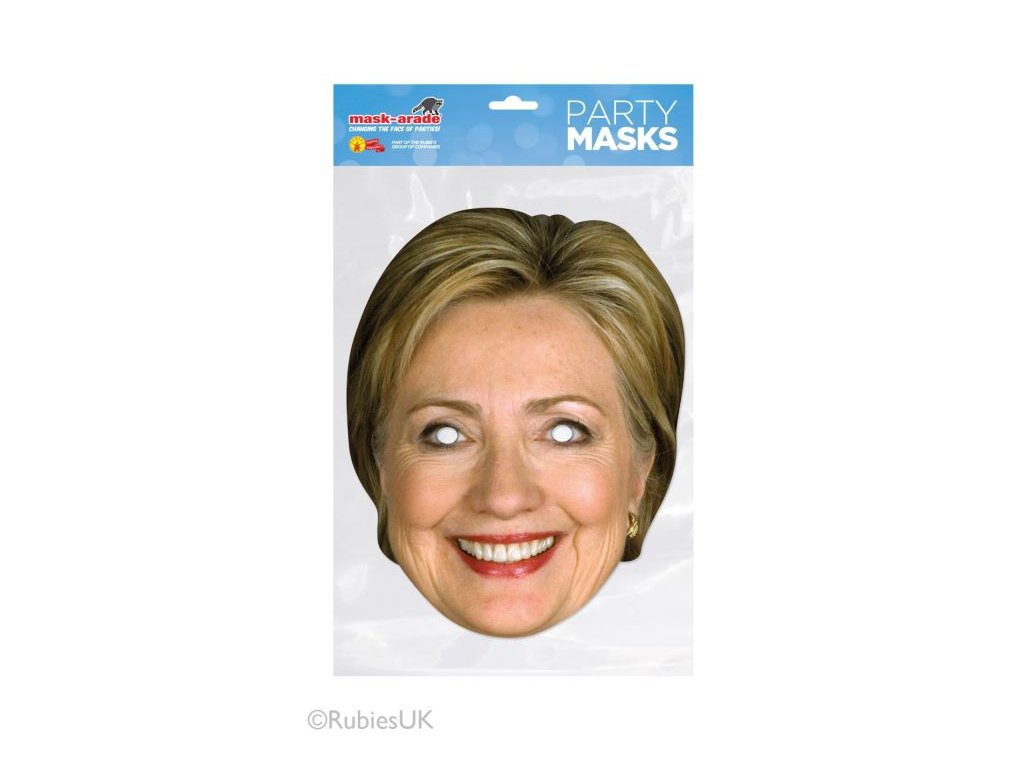 Hillary Clinton - maska celebrit