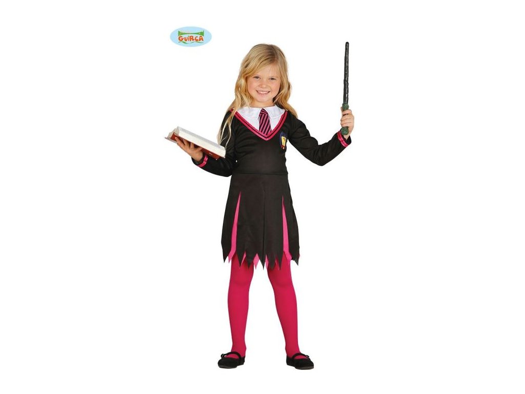 Dětský kostým - kouzelnice - čarodějka HARRY - vel.10-12 let