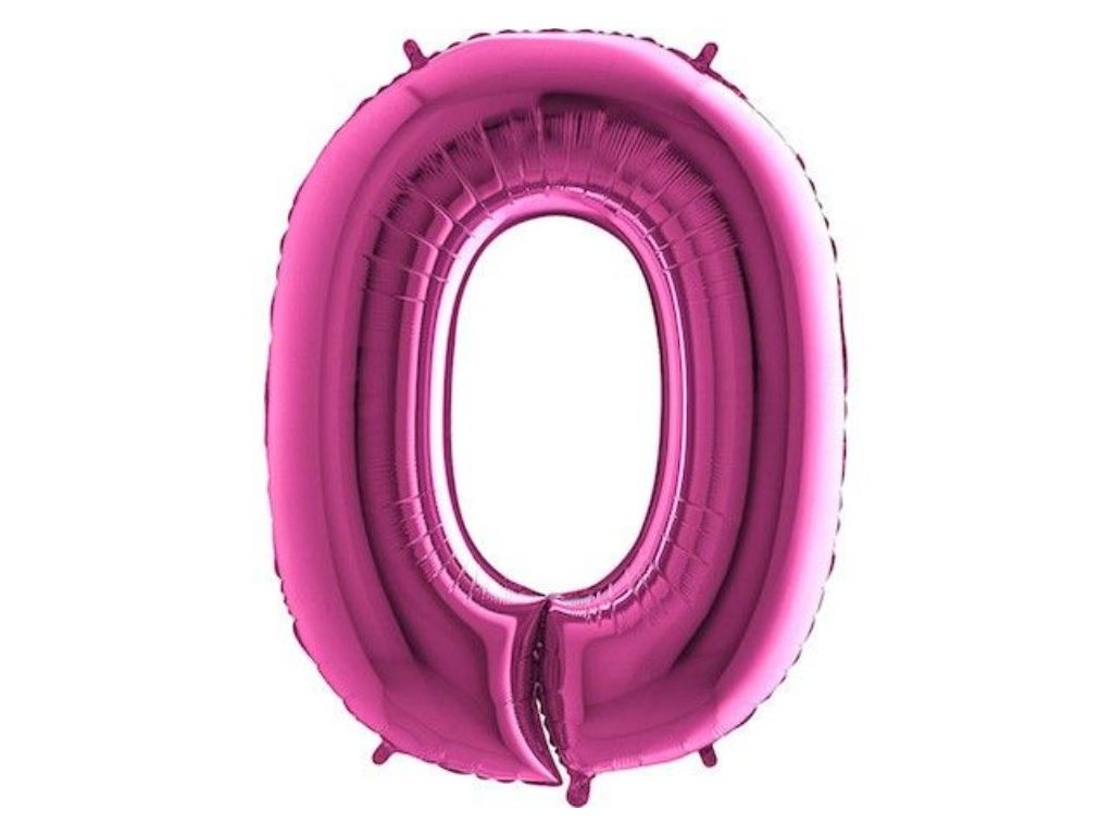 Balón foliový číslice RŮŽOVÁ - PINK 102 cm - 0