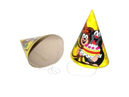 Párty kloboučky Krteček - Krtek a kamarádi 6 ks, 15 cm