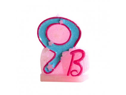 NAROZENINOVÁ SVÍČKA BARBIE ČÍSLO 9