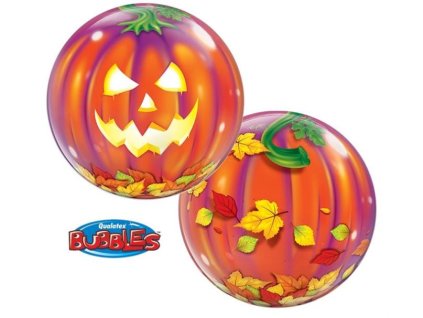 Balónek dýně - pumpkin - Jack O' Lantern - Halloween 56cm