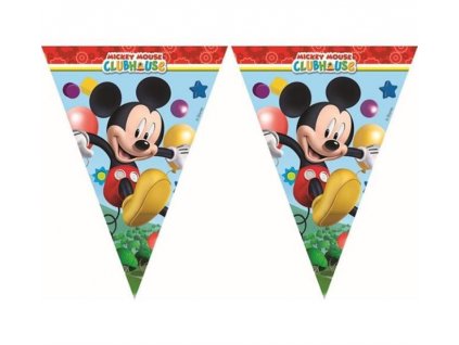 Girlanda myšák MICKEY MOUSE - vlajky - 230 cm