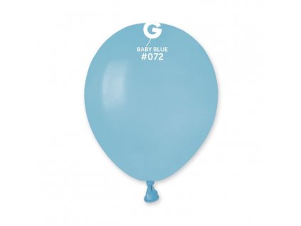 Balónek latexový MINI - 13 cm – Světle modrá - Baby modrá 1 KS