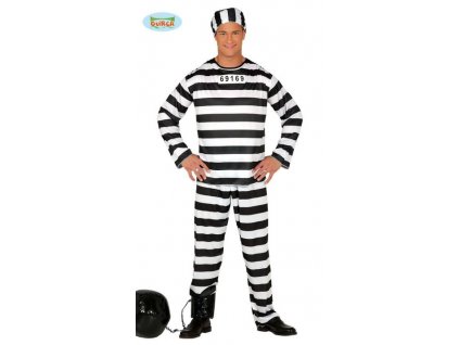 Kostým vězeň - trestanec - zločinec - vel. M (48-50)