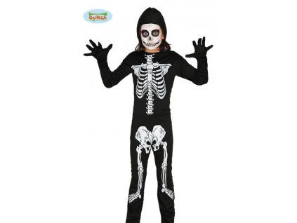 Dětský kostým Kostlivec - vel.5-6 let - Halloween