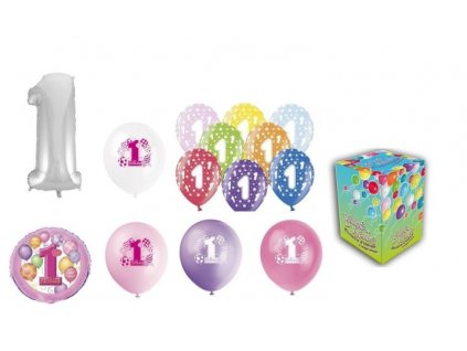 HELIUM SADA 1. NAROZENINY VELKÁ - OSLAVA HOLKA - 400 L