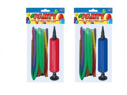 set balónek noodle 20ks + pumpička 8000125