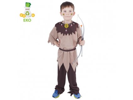 Dětský kostým indián s páskem - vel. (M) EKO
