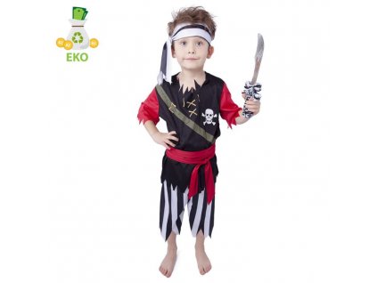 Dětský kostým Pirát s šátkem vel. (M) EKO