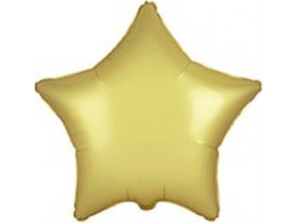 Balón foliový 45 cm Hvězda PASTELOVÁ ZLATÁ