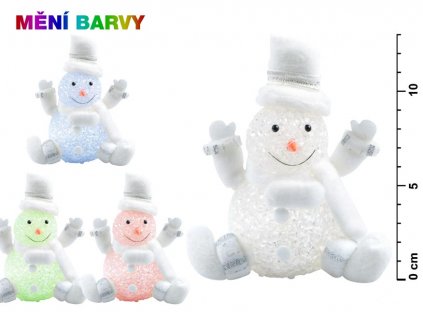 sněhulák svítící 13cm YX-09433W1 8885212