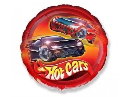 Balón foliový 45 cm Auta - Hot Cars