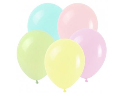 Balonky MAKRONKY MIX pastelové - 8 ks - průměr 25 cm