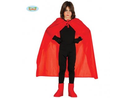 Kostým - dětský červený plášť - 100 cm