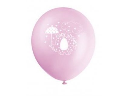 Balónky Baby shower - Těhotenský večírek - Holka / Girl 30 cm, 8 ks