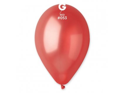 Balónky metalické 1 ks červené - průměr 26 cm