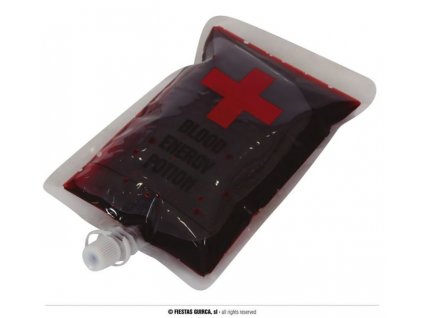 Krevní infúze s falešnou krví - 200 ml - Halloween