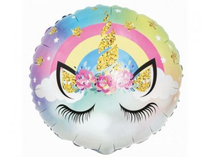 Balón foliový Jednorožec - UNICORN - 45 cm