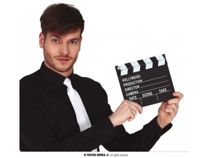 Dekorace - filmová klapka - Hollywood - 20x18 cm
