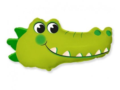 Balón fóliový Krokodýl - safari - 60 cm