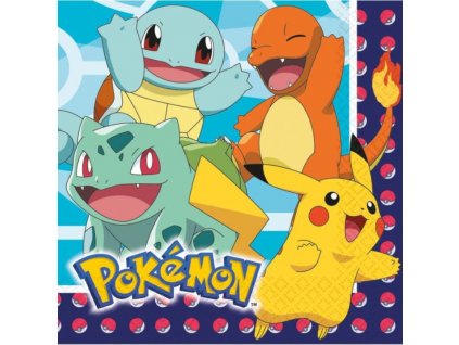 Papírové ubrousky Pokémon - 33 x 33 cm - 16 ks