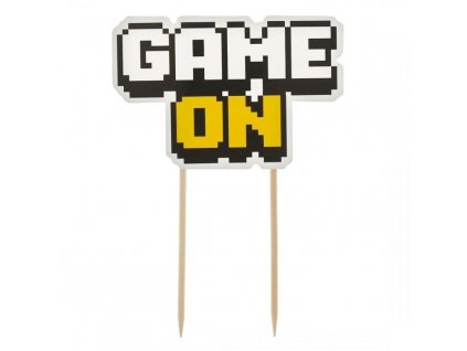 Dekorace na dort GAME ON - Pixel - Minecraft - 10 cm