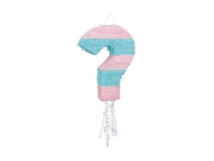 Piňata Gender reveal Girl or Boy - Holka nebo kluk - 52x38x10 cm - tahací