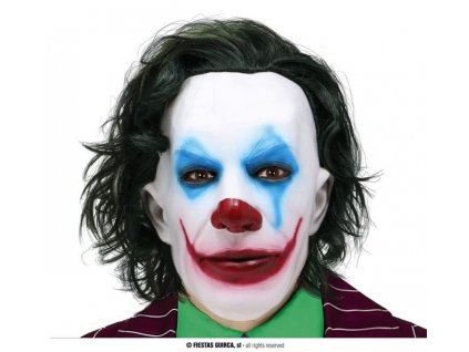 Maska s vlasy - The Joker - klaun - Batman - horor - Halloween