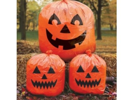 Dekorace dýně - pumpkin - sáčky - 3 ks - Halloween