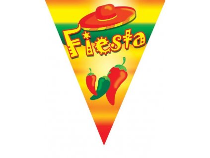 Girlanda vlajky Fiesta - Mexiko - 500 cm