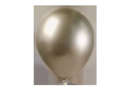 Balónek chromovaný MINI - 13 cm - lesklý prosecco - 1ks