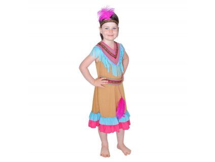 Dětský kostým Indiánka - vel.L (130-140 cm)