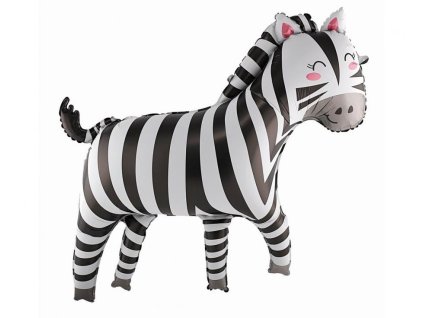 0023219 foliovy balonek roztomila zebra 80 x 78 cm