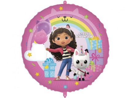 Balón fóliový Gábinin kouzelný domeček - Gabby's Dollhouse - 46 cm