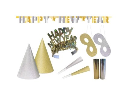 Párty sada Happy New Year - Silvestr - 27 ks
