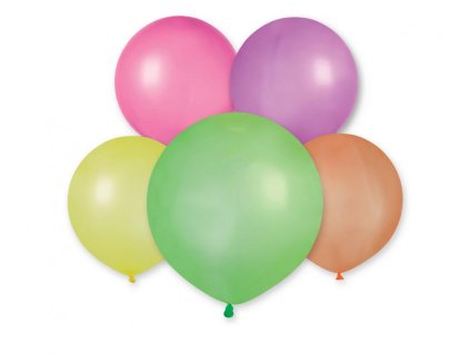 Balónek latexový 48 cm – NEONOVÝ MIX - 25 KS