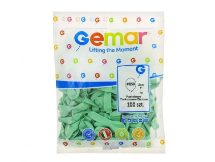 Balónek latexový MINI - 13 cm –  Tyrkysově zelená 100 KS