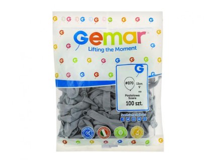 Balónek latexový MINI - 13 cm –  Šedé 100 KS