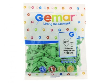 Balónek latexový MINI - 13 cm –  Mátově zelená 100 KS