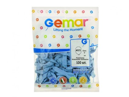 Balónek latexový MINI - 13 cm –  Světle modrá 100 KS