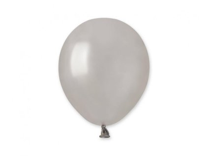 Balónek latexový MINI - 13 cm –  Stříbrné 100 KS